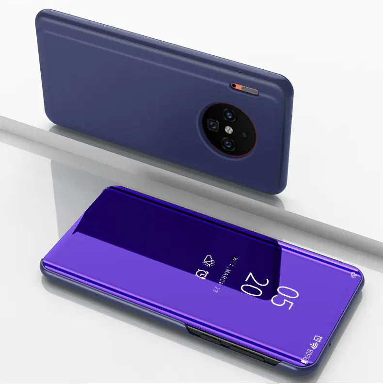 Funda de Cuero con Espejo para Cobertura de Protección del Teléfono
