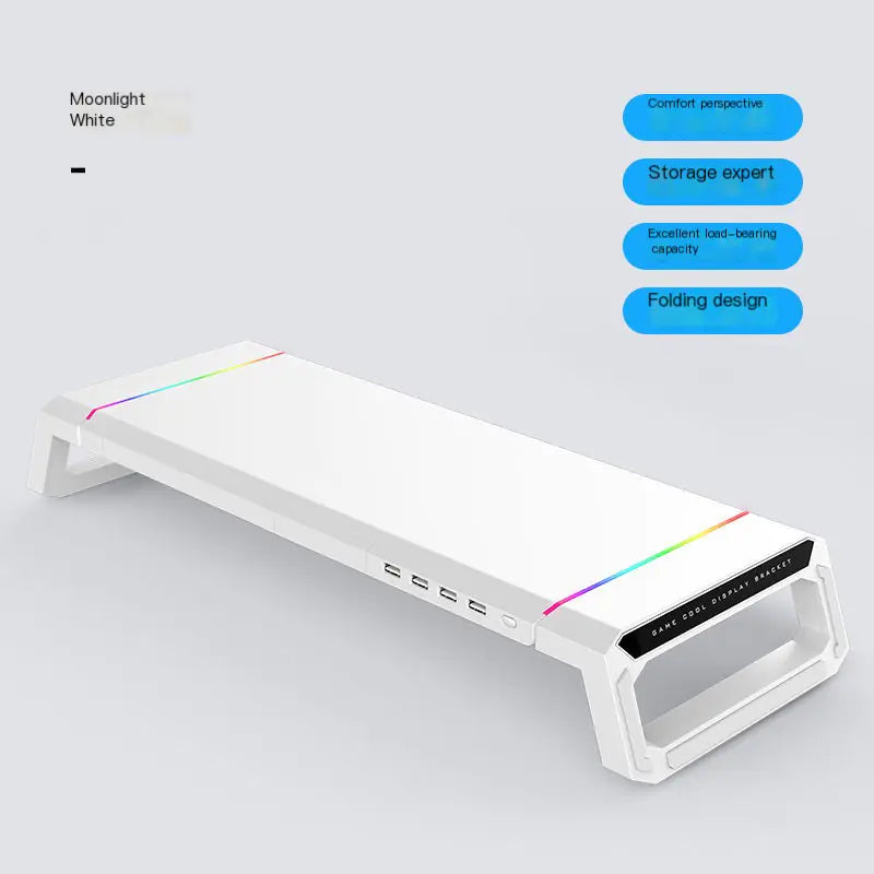 Streamlined Desk Monitor Stand with USB