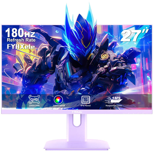 FYHXele 27" QHD Ultra-Fast Gaming Monitor - Purple