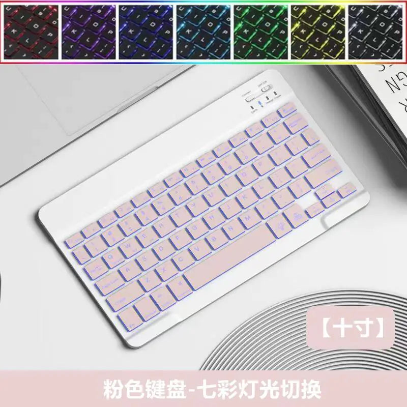 Teclado y Ratón Inalámbricos Bluetooth con Retroiluminación para iPad