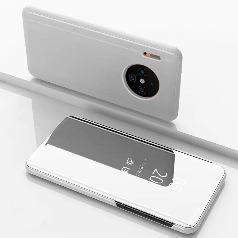 Funda de Cuero con Espejo para Cobertura de Protección del Teléfono