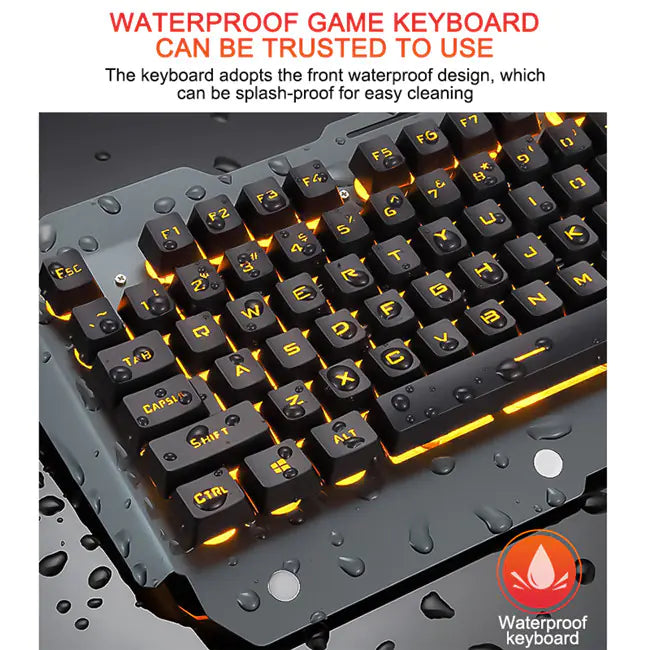 Teclado Mecánico Ergonómico con Iluminación RGB