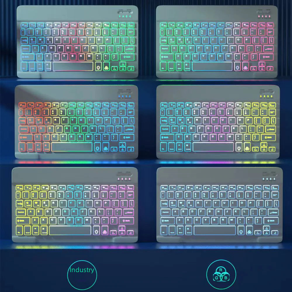 Teclado y Ratón Inalámbricos Bluetooth con Retroiluminación para iPad