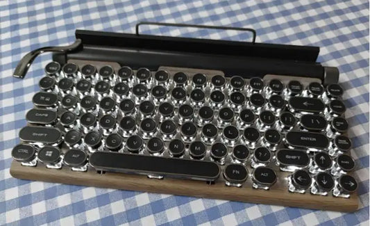 Teclado Mecánico Steampunk Lipstick Bluetooth Inalámbrico
