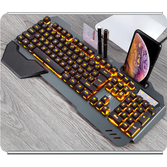 Teclado Mecánico Ergonómico con Iluminación RGB