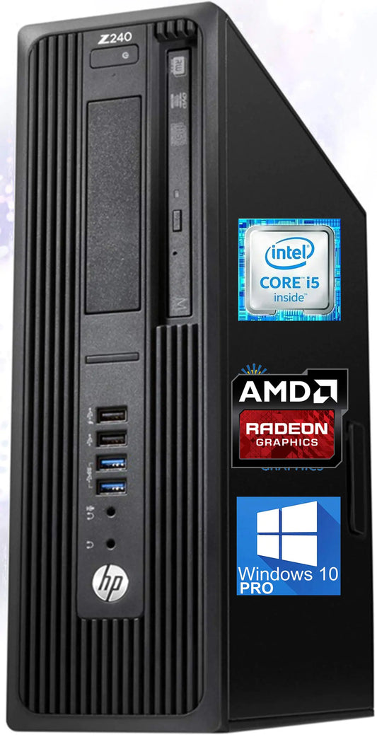 HP Z240 SFF Workstation - Core i5-6500, 16GB RAM, 1TB SSD, AMD Radeon HD 8570, Windows 10 Pro (Renewed)
