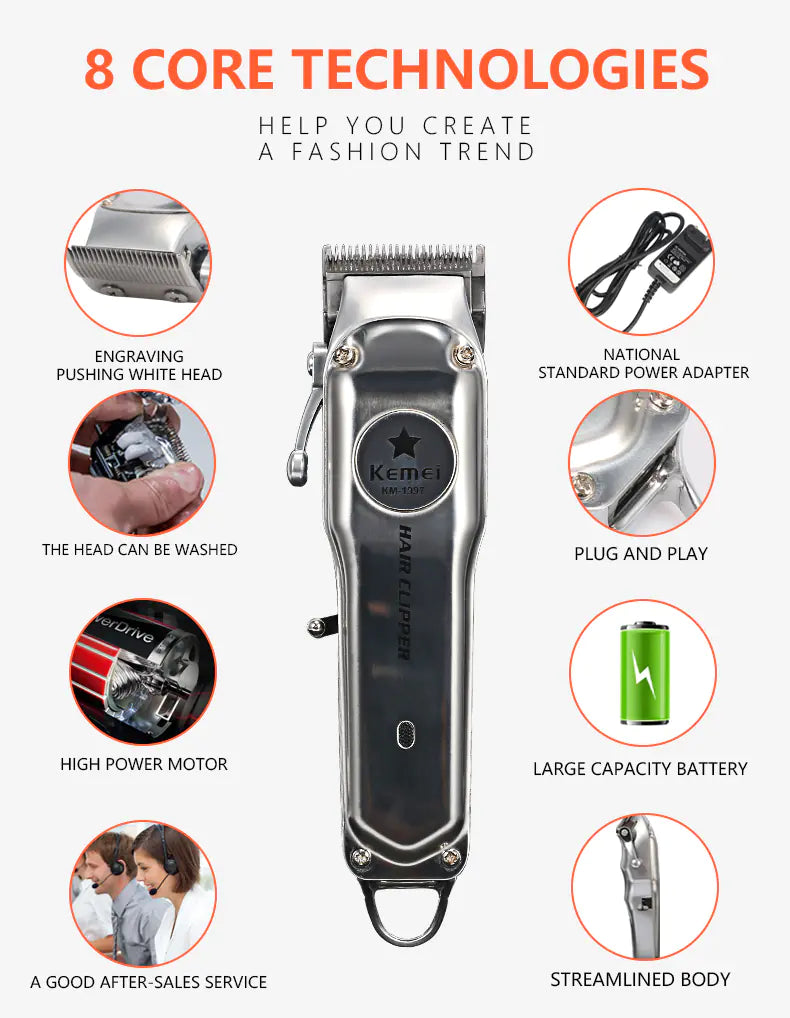 Kemei ProStyle Men's Hair Trimmer