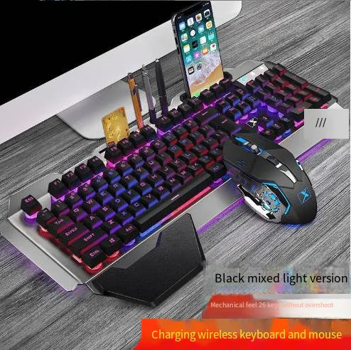 Teclado Mecánico Ergonómico con Iluminación RGB