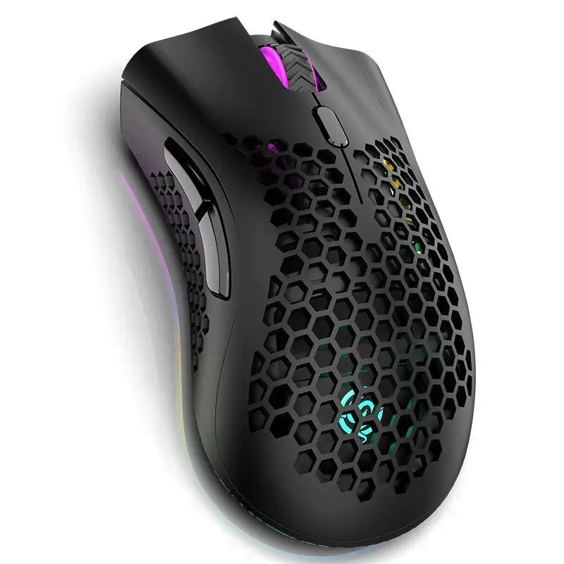 Mouse Inalámbrico Recargable BM600 con RGB para PC