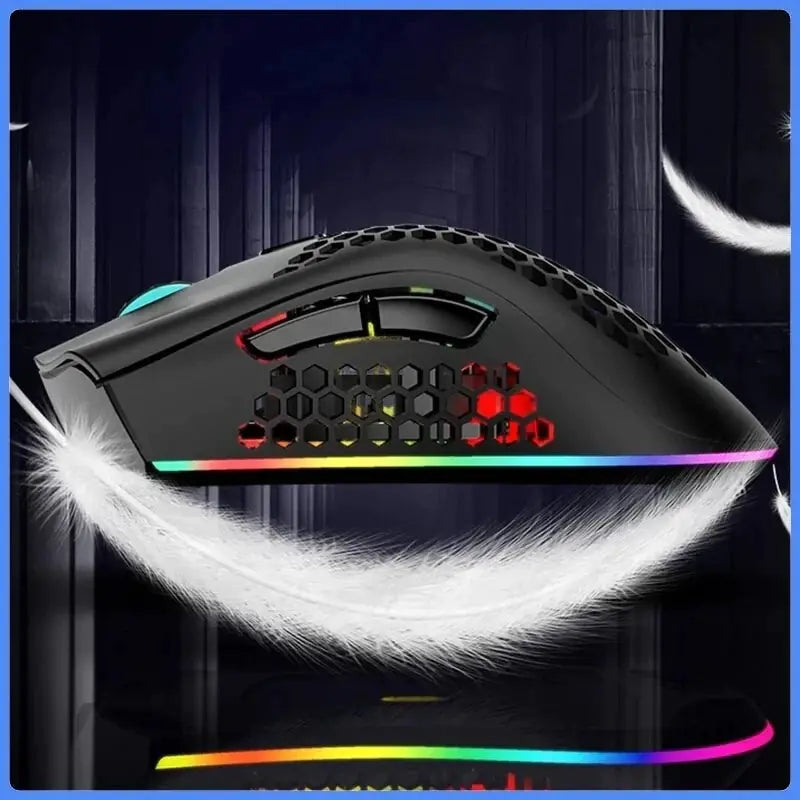 Mouse Inalámbrico Recargable BM600 con RGB para PC