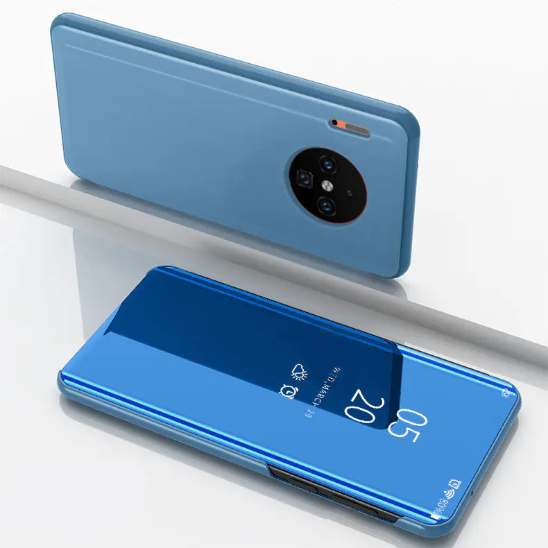 Funda de Cuero con Espejo para Cobertura de Protección del Teléfono