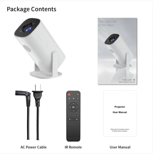 Proyector Portátil 4K para Hogar
