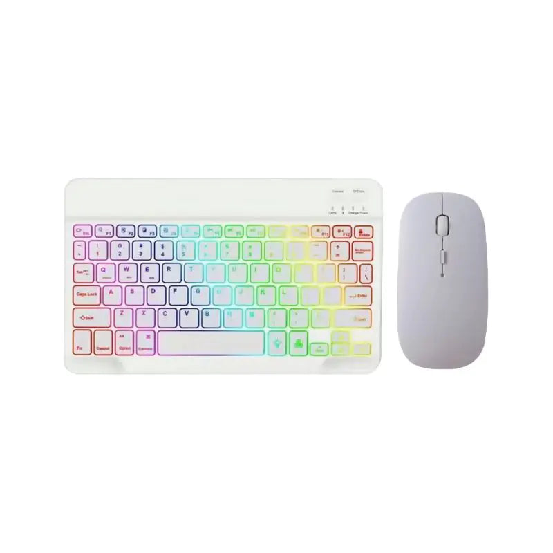 Teclado y Ratón Inalámbricos Bluetooth con Retroiluminación para iPad