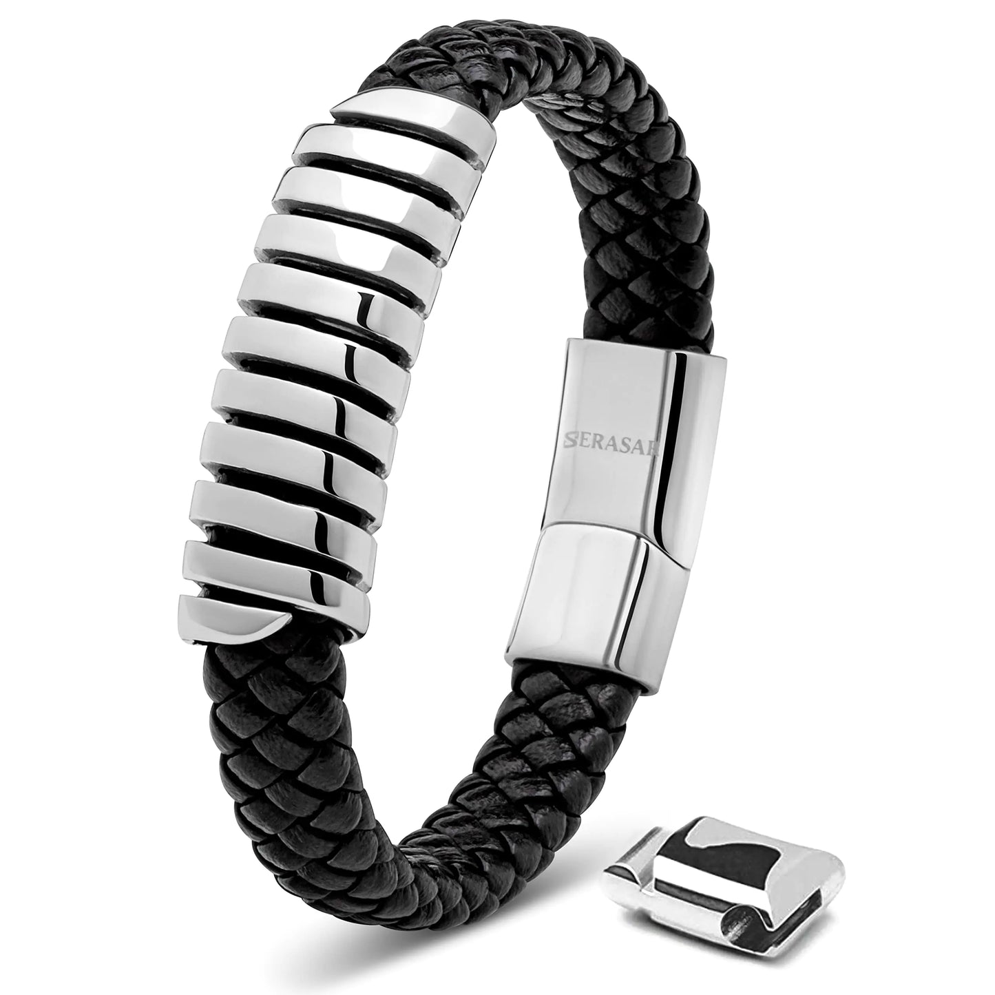 Pulsera de cuero para hombre 20cm