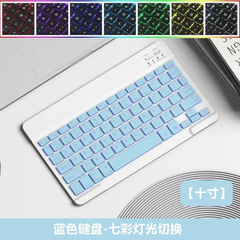 Teclado y Ratón Inalámbricos Bluetooth con Retroiluminación para iPad
