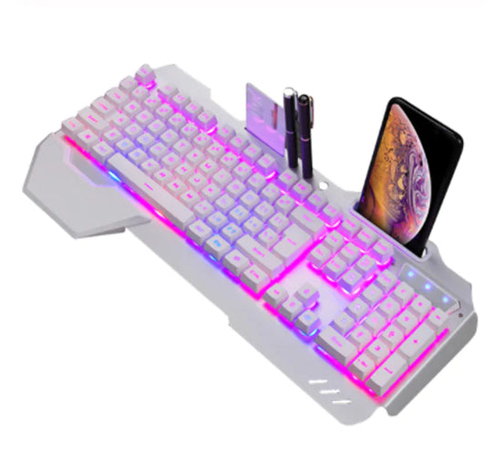 Teclado Mecánico Ergonómico con Iluminación RGB