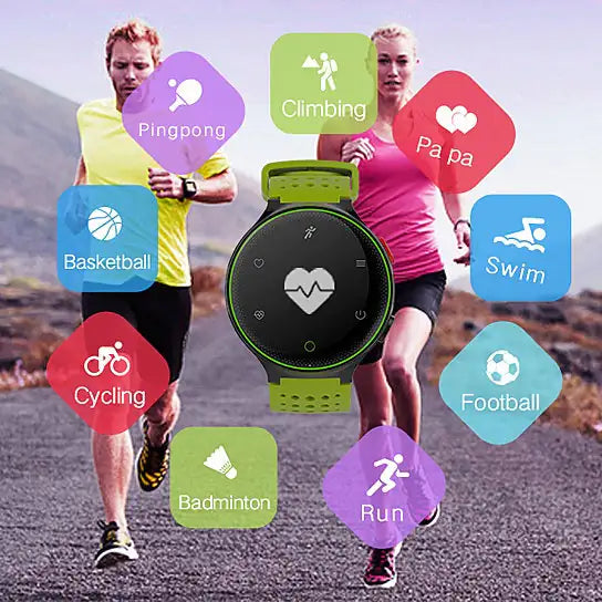 Reloj Smart Fit con Monitor de Ritmo Cardíaco y Presión Arterial Activa