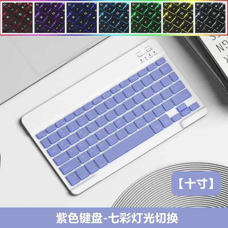 Teclado y Ratón Inalámbricos Bluetooth con Retroiluminación para iPad