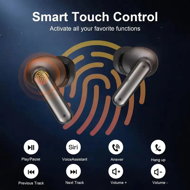 60H Long-Last Bluetooth Buds with LED Display