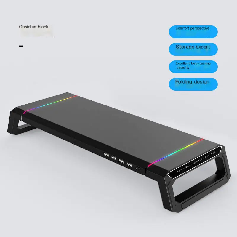 Streamlined Desk Monitor Stand with USB